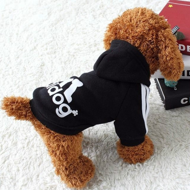 XS-9XL Adidog Pet Dog Clothes for Small Medium Big Large Dogs Cotton Hooded Sweatshirt Hot Selling Warm Two-Legged Pets Jacket