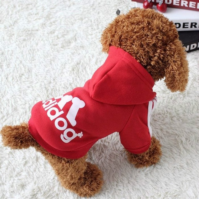 XS-9XL Adidog Pet Dog Clothes for Small Medium Big Large Dogs Cotton Hooded Sweatshirt Hot Selling Warm Two-Legged Pets Jacket