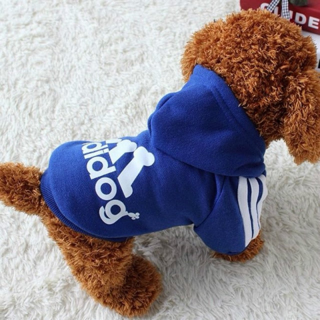 XS-9XL Adidog Pet Dog Clothes for Small Medium Big Large Dogs Cotton Hooded Sweatshirt Hot Selling Warm Two-Legged Pets Jacket